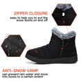 thumbnail image 4 of LANREMON Snow Boots for Women Warm Faux Fur Lined Winter Ankle Booties Outdoor Anti-Slip Winter Shoes Zipper Black Fuzzy Boot Women, 4 of 7