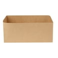 thumbnail image 4 of Bio Tek Rectangle Kraft Paper Sandwich / Burger Open Tray - 8 1/2" x 6" x 3 1/2" - 100 count box, 4 of 10