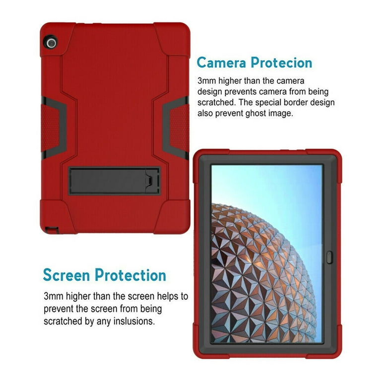 Goldcherry for Lenovo Tab M10 TB-X605F Case Heavy Duty Shockproof Kids Friendly Silicone Cover With Kickstand For Lenovo Tab M10 10.1 Inch TB-X605F