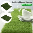 thumbnail image 1 of Artificial Fake Grass Mat 0.4*1.5M Waterproof Artificial Encryption Grass TurfMat Multi Purpose Lawn for Indoor/Outdoor Wedding Party Decoration Easy to Clean, 1 of 7