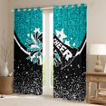 thumbnail image 2 of Manfei Cheer Team Black Out Curtains for Teens Girls,Bling Crystal Glitter Curtains Pack of 2 (42x63 Each),Girly Dreamy Dance Bedroom Curtains,Super Cozy Room Decor, 2 of 6