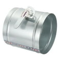 thumbnail image 1 of 8 Inch HVAC Duct Damper Manual Volume Backdraft Damper Airflow Ducting Control Valve Silver, 2 Pcs, 1 of 7