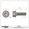 thumbnail image 3 of Tru-Lite Titanium Flange Bolt, 5/16-18 Thread, 1 Inch Long, 3 of 6