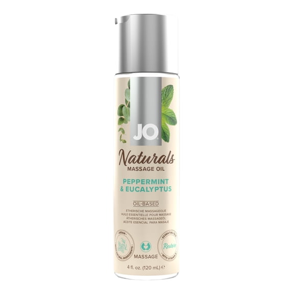 Jo Naturals Peppermint & Eucalyptus Massage Oil 4 Oz