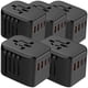 thumbnail image 1 of Útil Conector de Viaje PowerJourney 5Pzas 100-250V 50-60Hz 5V 3A EU/UK/USA/ AUS Negro., 1 of 2