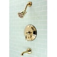 thumbnail image 2 of Kingston Brass VB36320AL Tub and Shower Faucet, Polished Brass, 2 of 3
