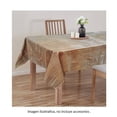 thumbnail image 4 of Mantel de Mesa Mainstays Mantel Rectangular de vinil afelpado  diseño madera cafe 1.40 mt x 2.20 mt, 4 of 4