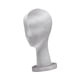 thumbnail image 1 of Soporte para pelucas cabeza de maniquí peluca profesional de terciopelo modelo de exhibición cabeza de maniquí soporte para peluca para sombreros Gris Corto, 1 of 8