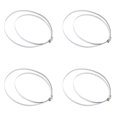 thumbnail image 3 of 4Pcs 201 Stainless Steel Hose Clamp Pipe Worm Gear Dryer Vent Dust Collection Automotive RV AC Accessories 12in, 3 of 8