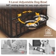 thumbnail image 4 of ChVans 86.6" Dog Crate Furniture TV Stand for Large Breed Dogs, Wooden Kennel with Dual rooms, Dog Bowl, 2 Drawers &  Cabinet for Medium-Large Dogs, 4 of 7