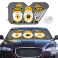 thumbnail image 2 of Fotbe Bee Kind Car Windshield Sunshade | Sun Visor Protector Front Window Shade, Keeps Out UV Rays, Keeps Your Vehicle Cool-Small, 2 of 7