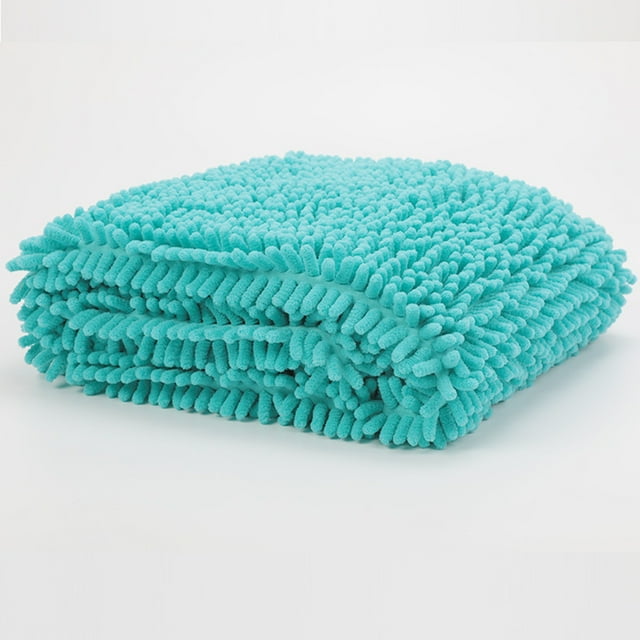 Qcoolhg Absorbent Dog Towel for Drying Dogs Large, 23.6x13.7 inch Extra Large Microfiber Quick Drying Pet Bath Towel with Hand Pockets, Machine Washable Pet, on Sale Clearance, Blue
