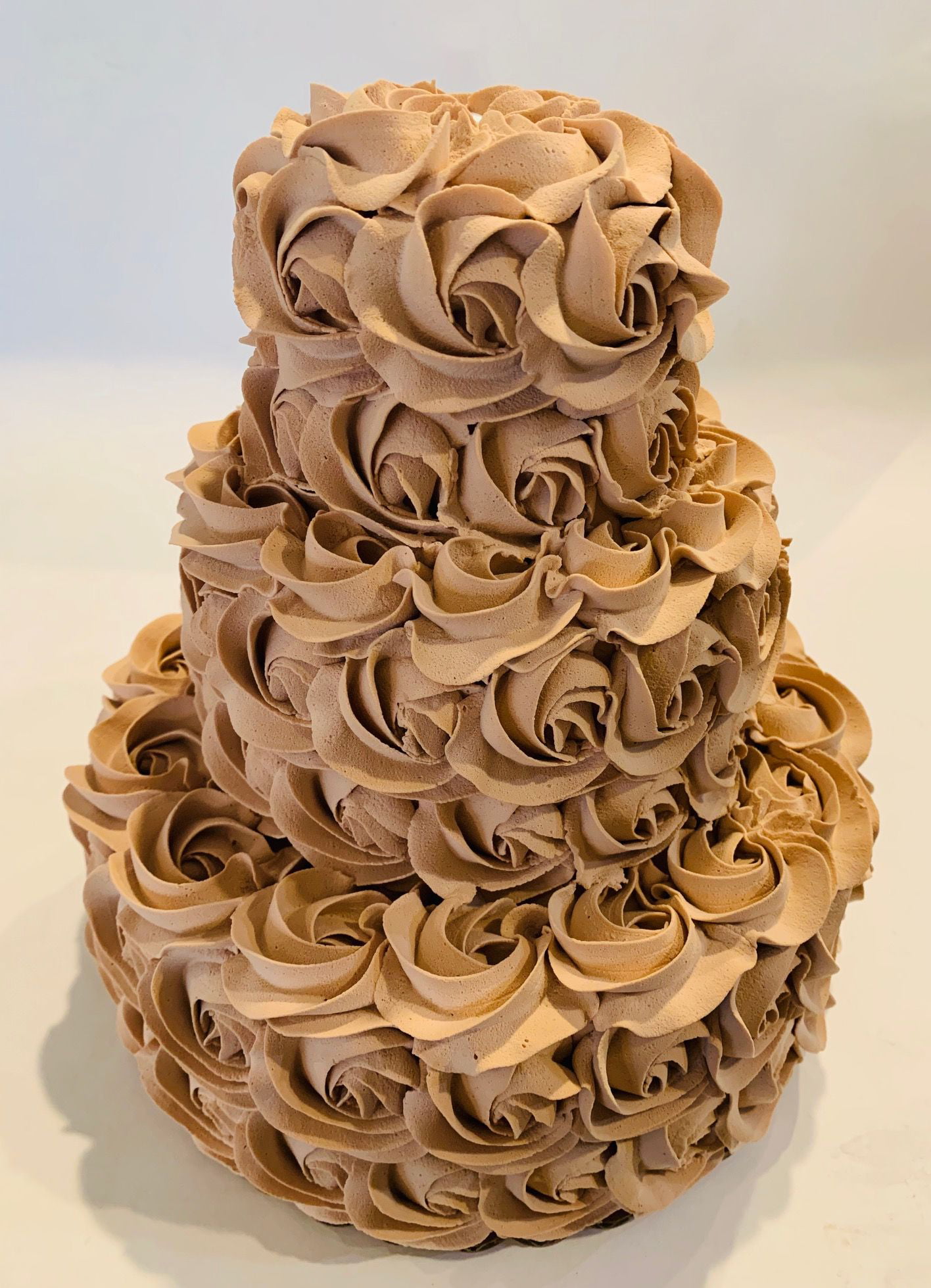 Faux Chocolate 3 tier Cake