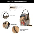 thumbnail image 4 of FORMRS Crossbody Bag for Women Quilted Travel Shoulder Cell Phone Purse with Chain Strap Handbag, Yellow Dog Artist, 4 of 7