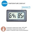 thumbnail image 3 of Reptile Thermometer Hygrometer Indoor Temperature Gauge Mini Digital Humidity Monitor LCD Display, 3 of 6