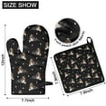 thumbnail image 6 of Australian Shepherd Dog and Footprints Kitchen Oven Mitt and Pot Holder Sets 2 Pcs for Baking, Cooking and Grilling, Heat Resistant Up To 392 °F, 6 of 7