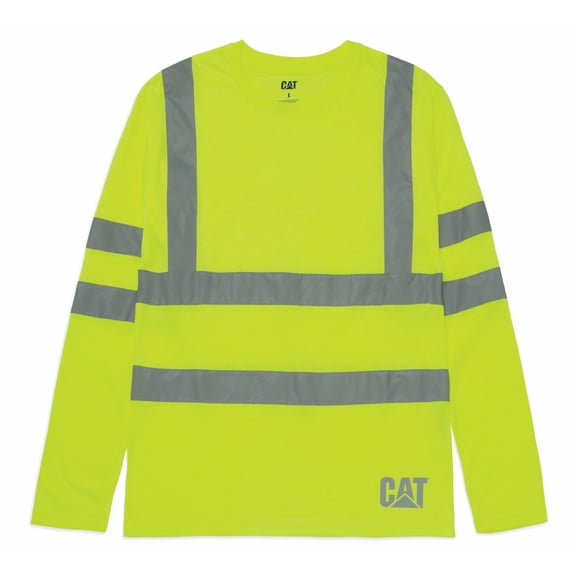 Men's Long Sleeve Hi-Vis Class III T-Shirt | CAT® WORKWEAR