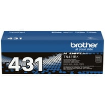 Brother Genuine TN431BK Standard Yield Printer Toner Cartridge, Black