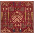 thumbnail image 2 of SAFAVIEH Heritage Kynaston Floral Wool Area Rug, Red/Multi, 6' x 6' Square, 2 of 7