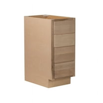 RTA Cabinets USA Raw Maple 4 Drawer Base Cabinet | 24"Wx34.5"Hx24"D