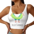 thumbnail image 2 of Lsque Hello Summer Gnome 2 Printed Women'S Sports Bra, Compression, Moisture Wicking, High-Impact Sports Bra For Women,Supportive sports bra-Large, 2 of 9
