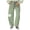 Green, variant on Wide Leg Pants for Women Drawstring Striped Patchwork Baggy Pants with Pockets Loose Fit Lounge Trousers Trendy Streetwear