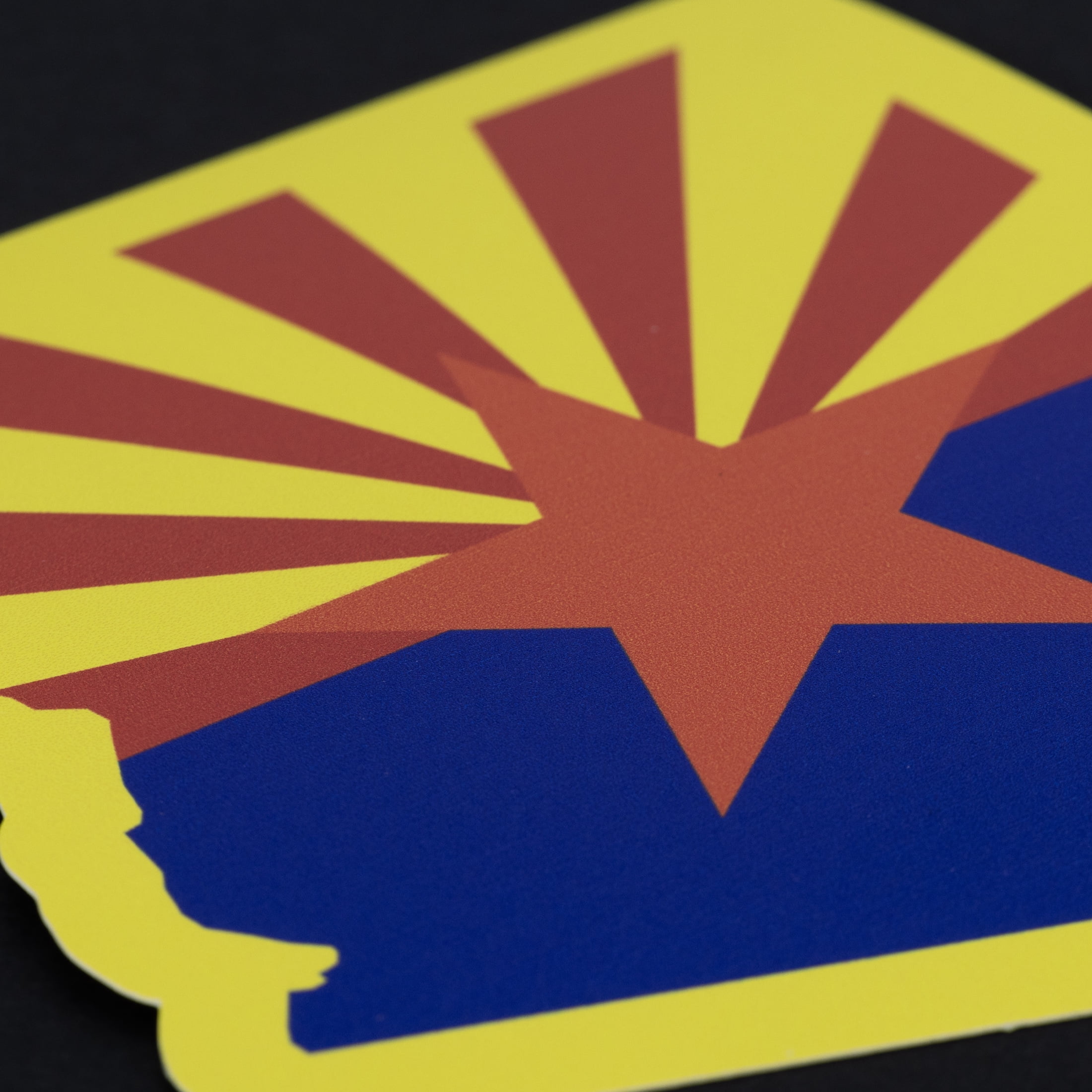 Auto Drive Arizona State Vinyl Automotive Decal, Multicolor, 4.75 in x 4.75 in
