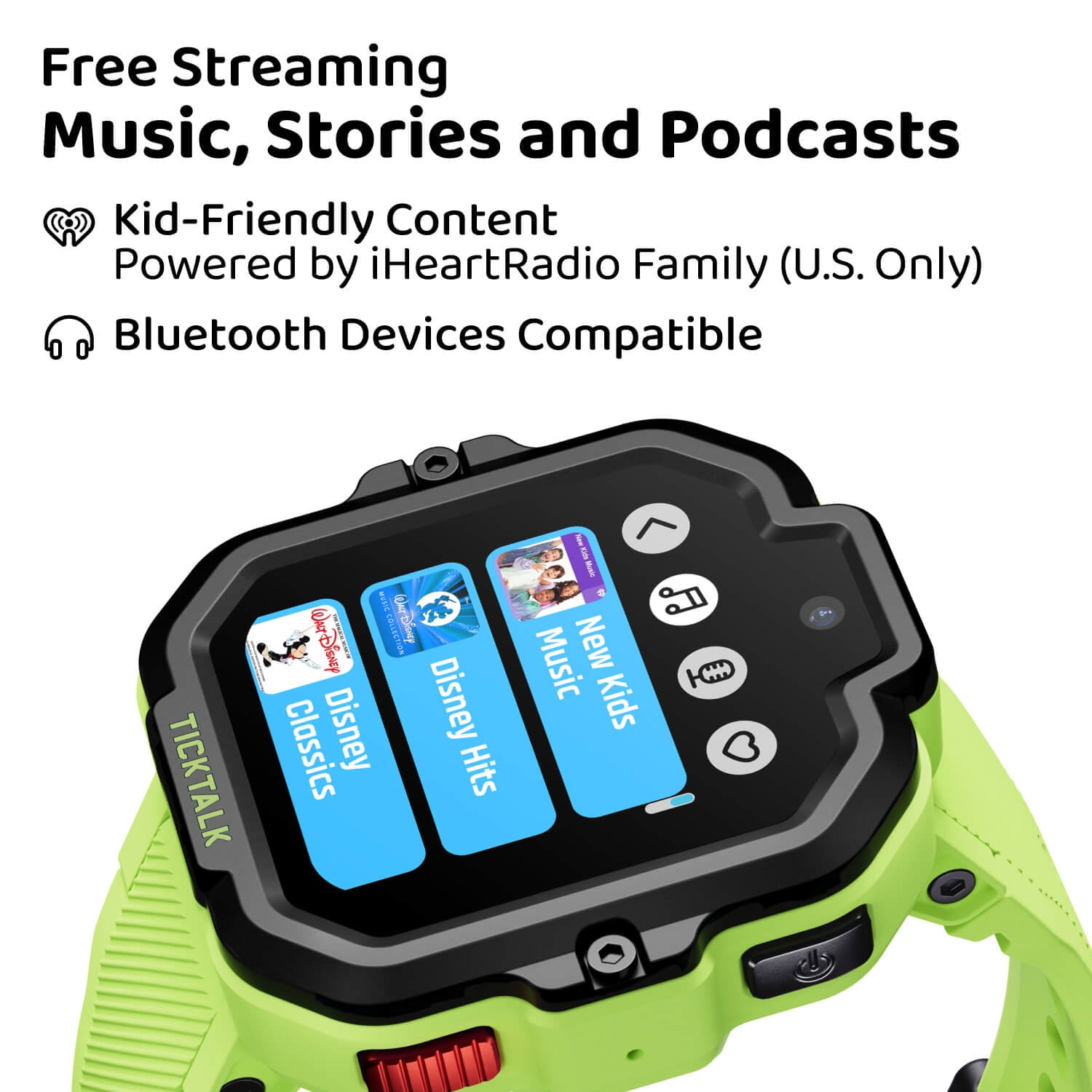 TickTalk 5 Kids Smartwatch with GPS, Calls & Texts, Parental Controls, SOS & 911, Free Music – AT&T Network (Activated via TickTalk)