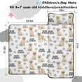 thumbnail image 5 of Golden Retriever and Dog Paw Print Teens Toddler Nap Mat with Pillow, Sleeping Mat Bag for Preschool Daycare 51"x22", 5 of 6