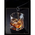 thumbnail image 5 of Vasos de whisky con diseño de montaña en 3D - Vaso Old Fashioned creativo, ideal para whisky escocés, bourbon y cócteles - 280 ml, 5 of 5