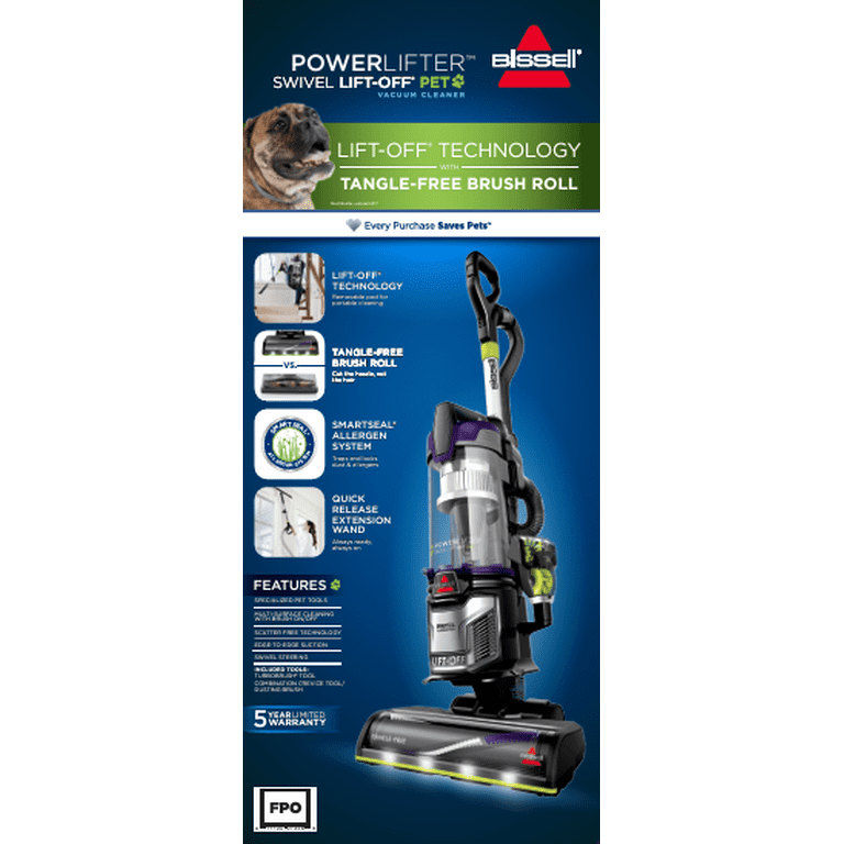 BISSELL PowerLifter Swivel Pet Hair Cleaner with Allergen System