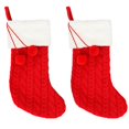 thumbnail image 1 of Bas de Noël pour Décoration de Fête (Rouge), 1 of 5