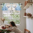 thumbnail image 5 of Vintage Floral Leaves Valances for Windows Farmhouse Kitchen Curtains Valances Rod Pocket Valance Curtains for Kitchen Windows Rustic Spring Flowers Window Valances for Bathroom Bedroom 42"x12", 5 of 6