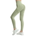 thumbnail image 7 of Stephy Butt Lifting Leggings for Women Gym Tummy Control Compresssion No Front Seam Scrunch Hidden Women's Yoga Pants Green, 7 of 7