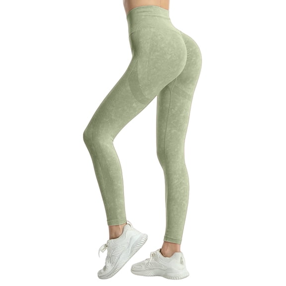 YOZGXEG Yoga Pants Women 3D Compression Anti Cellulite Leggings Women High Waisted Slimming Workout Elastic Pants Green S-Xl