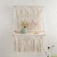 thumbnail image 3 of Macramé pa ped, tapiz bohemio, estante con fleco tejido bohemio, decoración de ped, decoración del pa dormitorio, sa de Baoblaze Estante de pared tapiz, 3 of 7