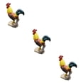 thumbnail image 3 of Transemion Resin Statue Chicken Statue Decorative Backyard Patio for Lawn Lift Foot L 3Set, 3 of 6