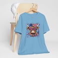 thumbnail image 5 of Western America Highland Cow 4th of July Tee, Independence Day T-shirts,, 5 of 5