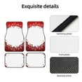 thumbnail image 4 of Lsque Winter Christmas Snowflake Print 4-Piece Floor Mats, Heavy-Duty Rubber Liners, Anti-Slip Design, All-Season Automotive Protection, Vehicles, Cars, Trucks, and SUVs, 4 of 7