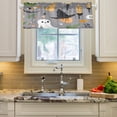 thumbnail image 3 of Cartoon Halloween Element Curtain Valances Window Treatment Rod Pocket Drape Valance 54" X 18" for Kitchen Living Room Bedroom, 3 of 6