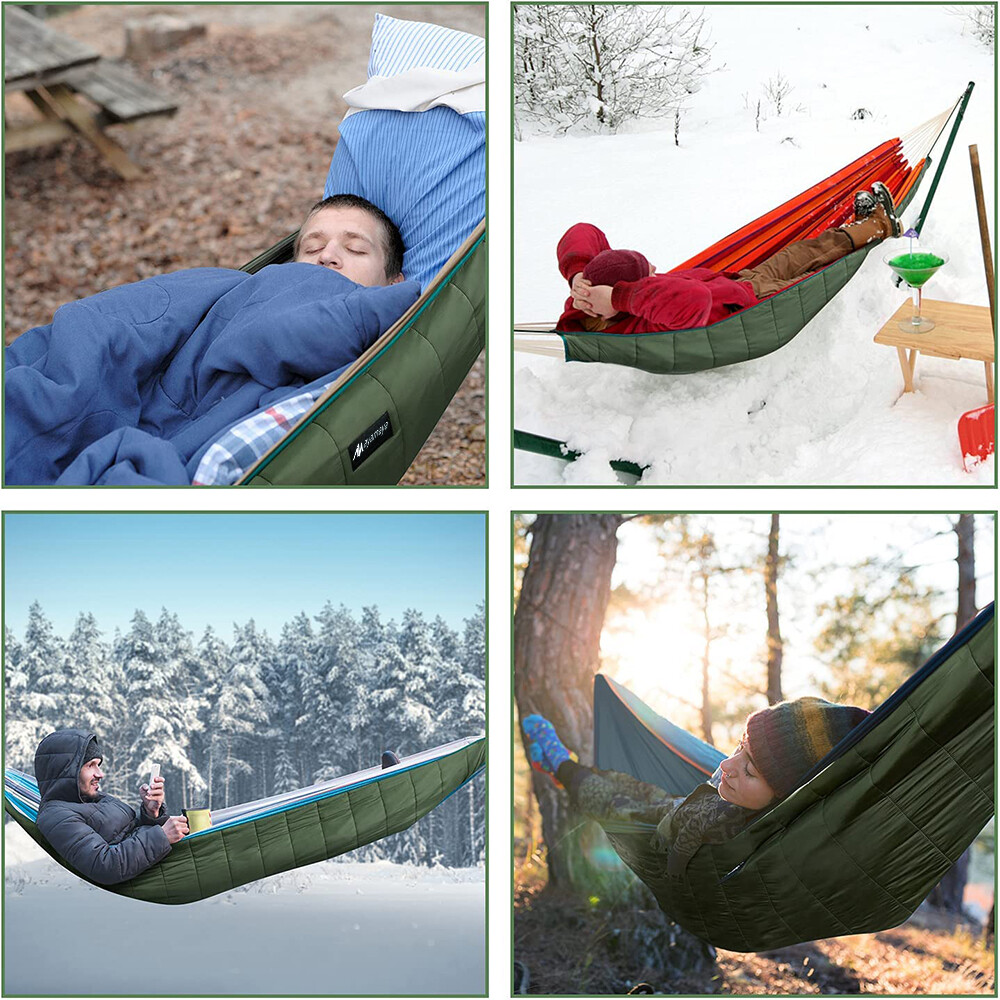 ASTRAEA Single Hammock Underquilt, Full Length Big Size Under Quilts for Hammocks, Winter Cold Weather Warm UQ Blanket Bottom Insulation for Camping Backpacking