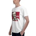 thumbnail image 5 of Kfc Logo Men'S Basic Short Sleeve T-Shirt Fad White Xx-Large, 5 of 8