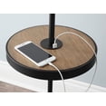 thumbnail image 4 of Mainstays 62 inch Matte Black Base with Faux wood tray table Floor Lamp, 4 of 6