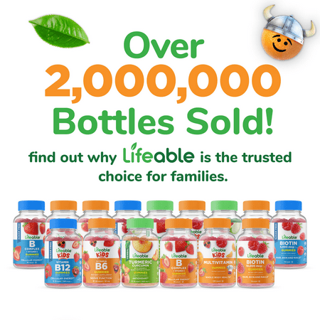 Lifeable Sugar Free Prebiotic Fiber for Kids - 4g - 90 Gummies