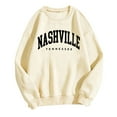 thumbnail image 2 of Fall Sweatshirts for Women 2025 Nashville Tennessee Sweatshirt Long Sleeve Crewneck Graphic Sweatshirt Pullover Tops, 2 of 5