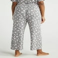 thumbnail image 4 of JUNWELL Women‘s Knit Cropped Sleep Pants  Sizes S to 3X, 4 of 6