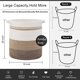 thumbnail image 5 of OIAHOMY 80L Laundry Baskets Hamper with Handles,Decorative Basket for Living room,Woven Storage Basket for Toys Bin,Pillows, Blankets,Clothes-20x18in-Gradient Yellow, 5 of 5