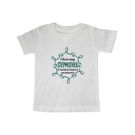 

Inktastic I Love My Stepmother Ovarian Cancer Awareness Gift Baby Boy or Baby Girl T-Shirt