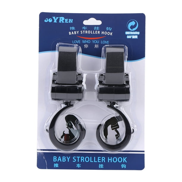 Ganchos para Cochecito de Bebé, Clips Para Cochecito, Mosquetón para Cochecito, Gancho Para Bolsa de Cochecito, Accesorios Universales para Cochecito