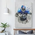 thumbnail image 5 of Poster Saquon Barkley Art Football Player Canvas Art Poster and Wall Art Picture Print Modern Family bedroom Decor Posters 24x36inch(60x90cm), 5 of 6